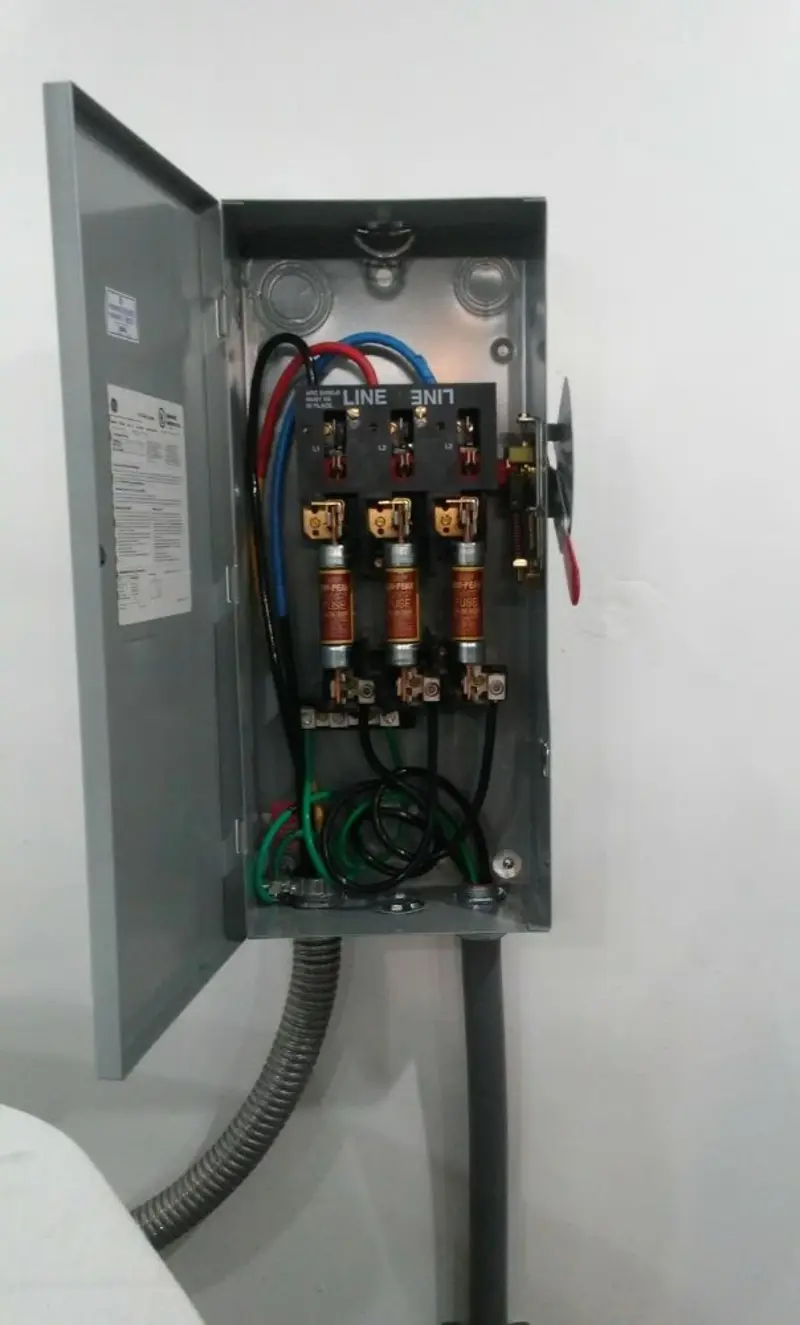 Three-phase disconnect switch installed for Electrical Wiring & Rewiring in Portsmouth