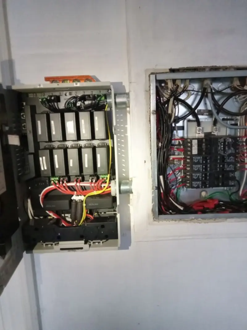 Electrical panel upgrade completed for Security Camera Wiring in Portsmouth